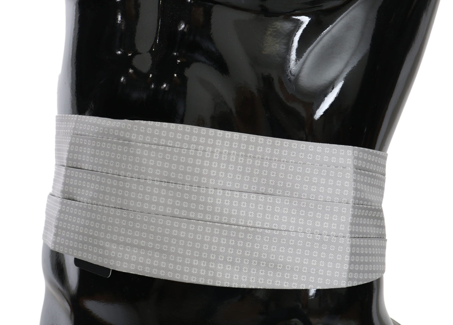 Eleganter grauer Seidenkummerbund