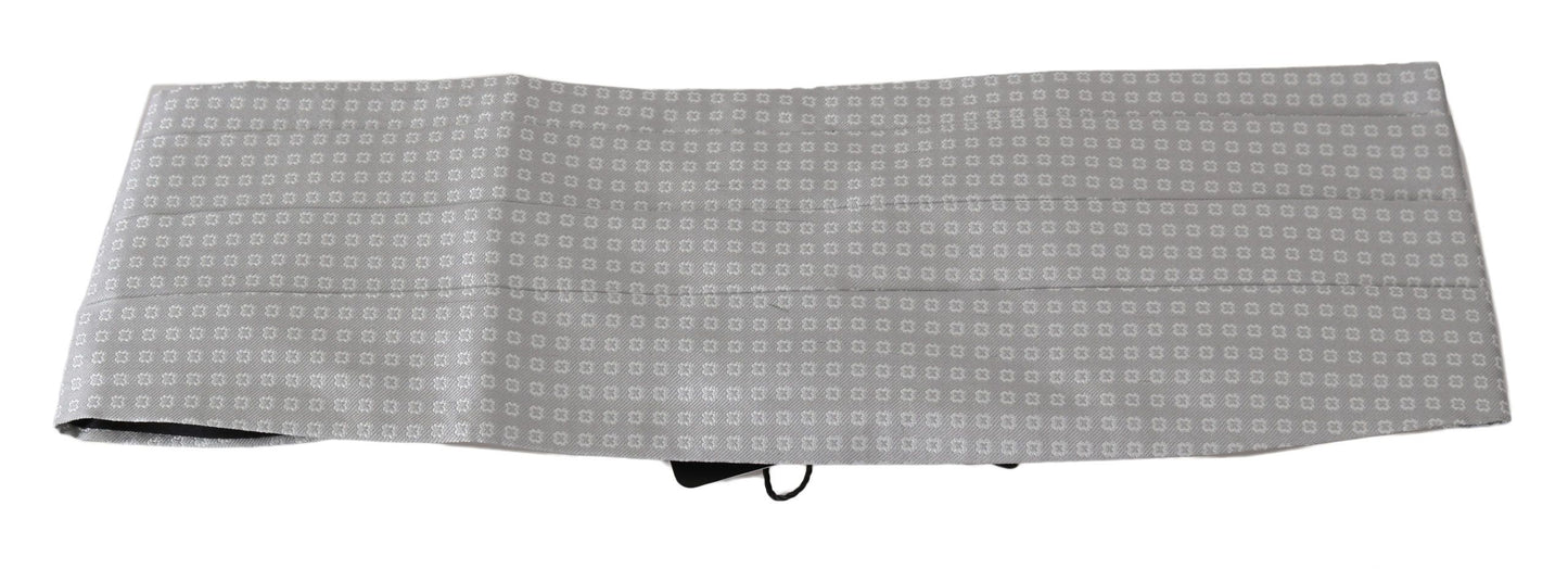 Eleganter grauer Seidenkummerbund