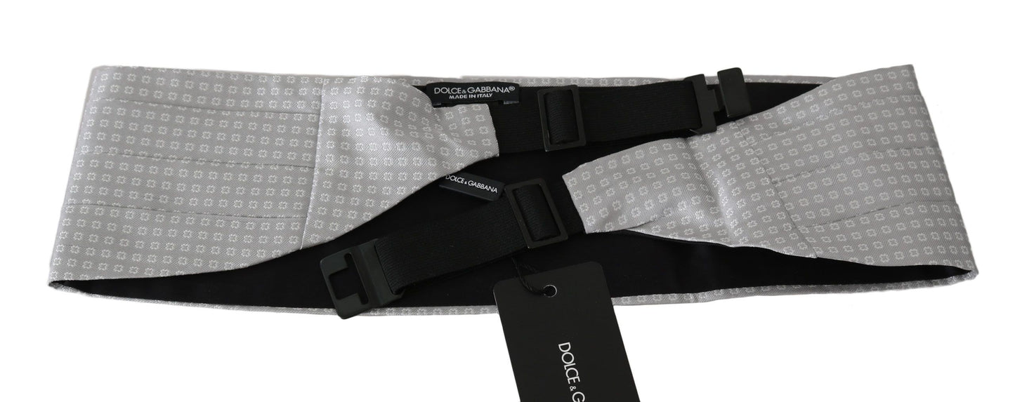 Eleganter grauer Seidenkummerbund