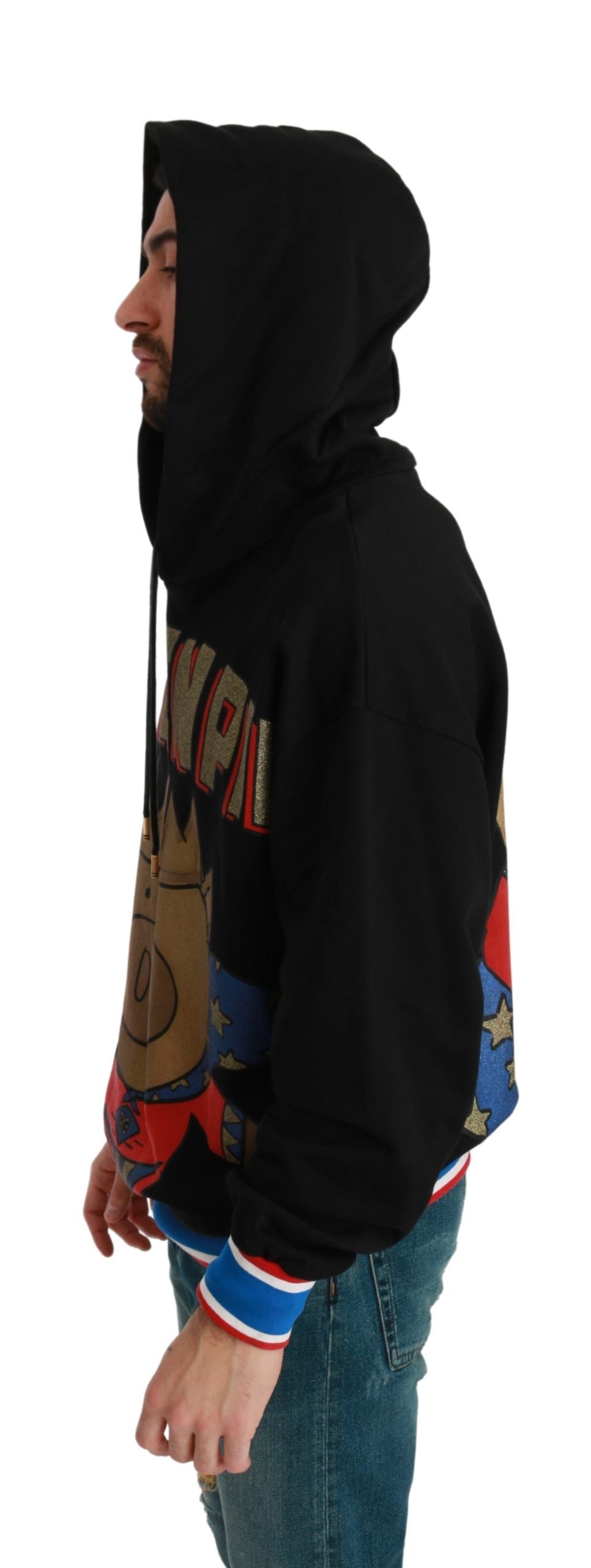 Elegante pullover con cappuccio con motivo regale