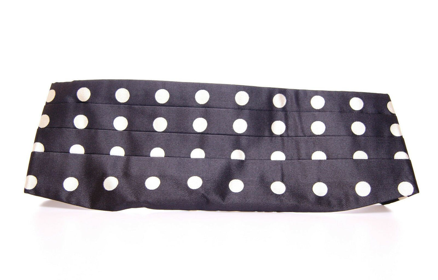 Eleganter schwarzer Seidenkummerbund mit Punkten