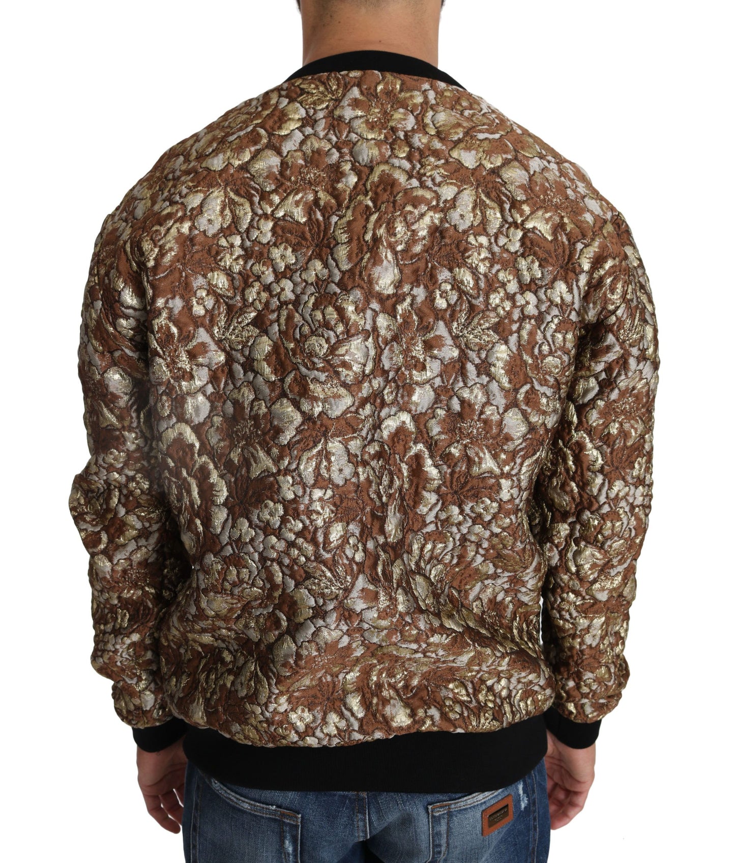 Maglione girocollo multicolore opulento