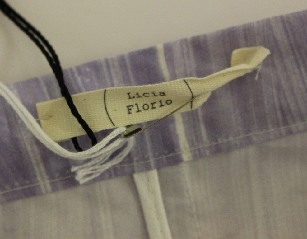 Gonna elegante in viscosa viola - Chiusura avvolgente