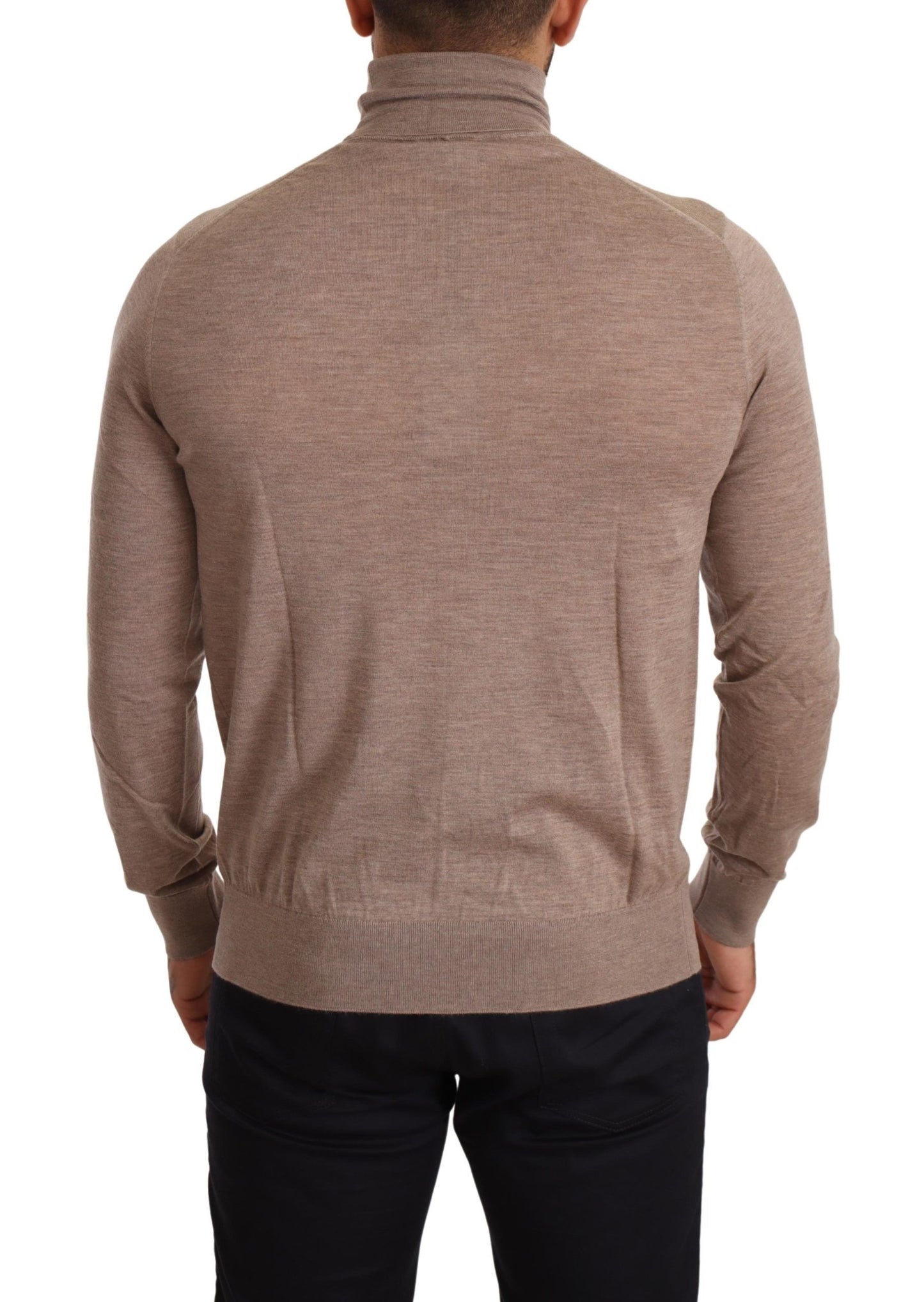 Elegante maglione a collo alto in cashmere