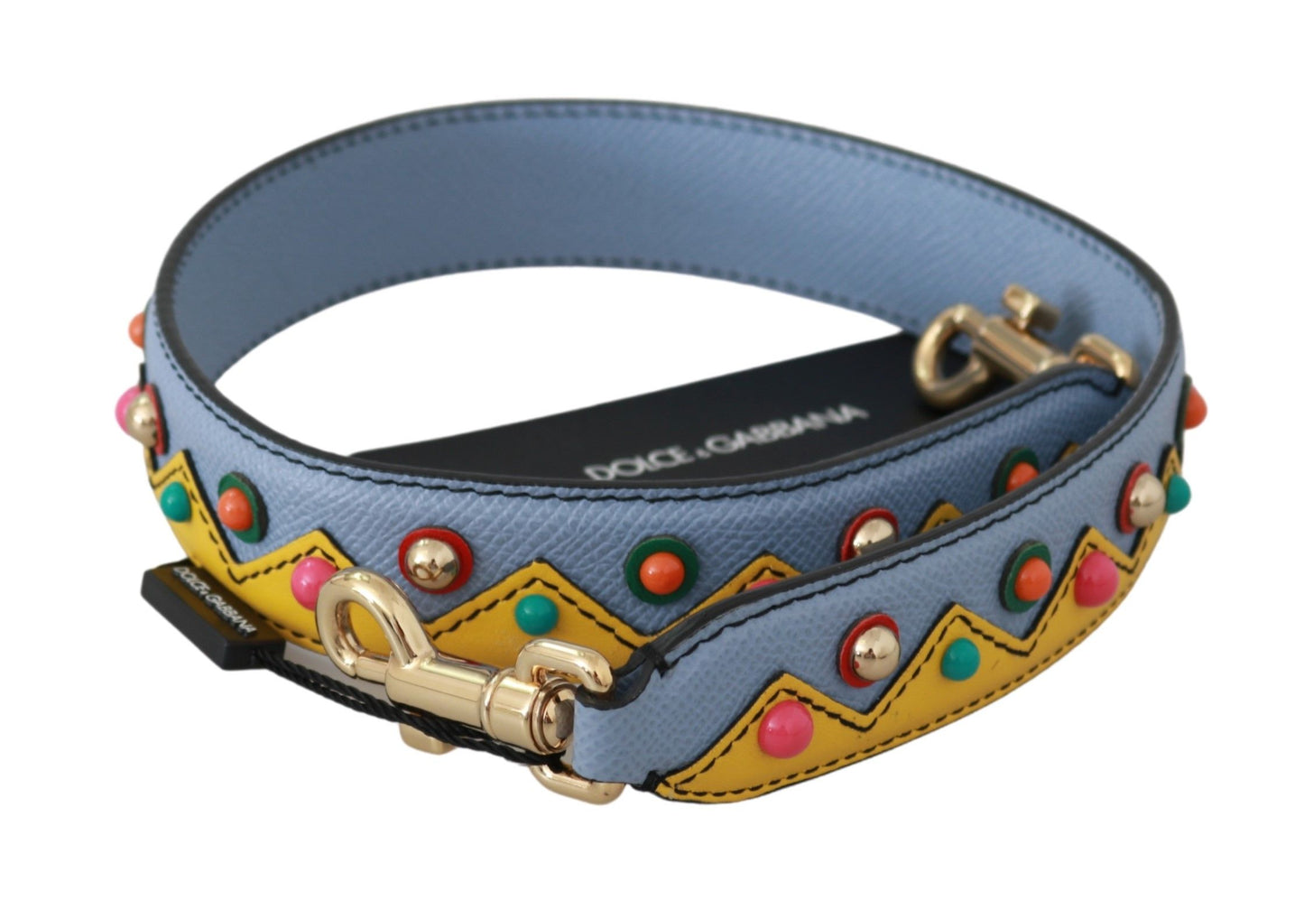 Accessorio tracolla in pelle multicolore