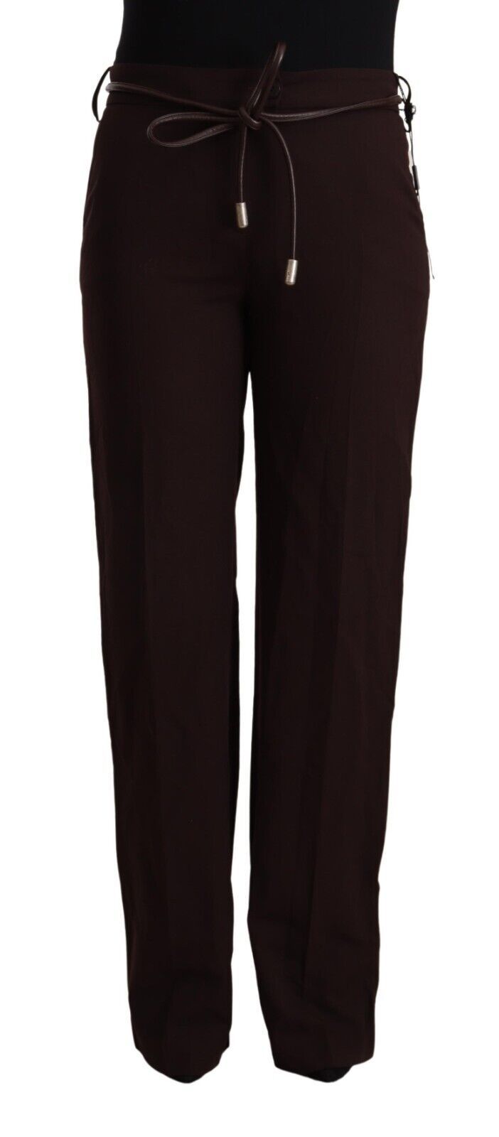 Elegante, gerade geschnittene Hose mit hoher Taille