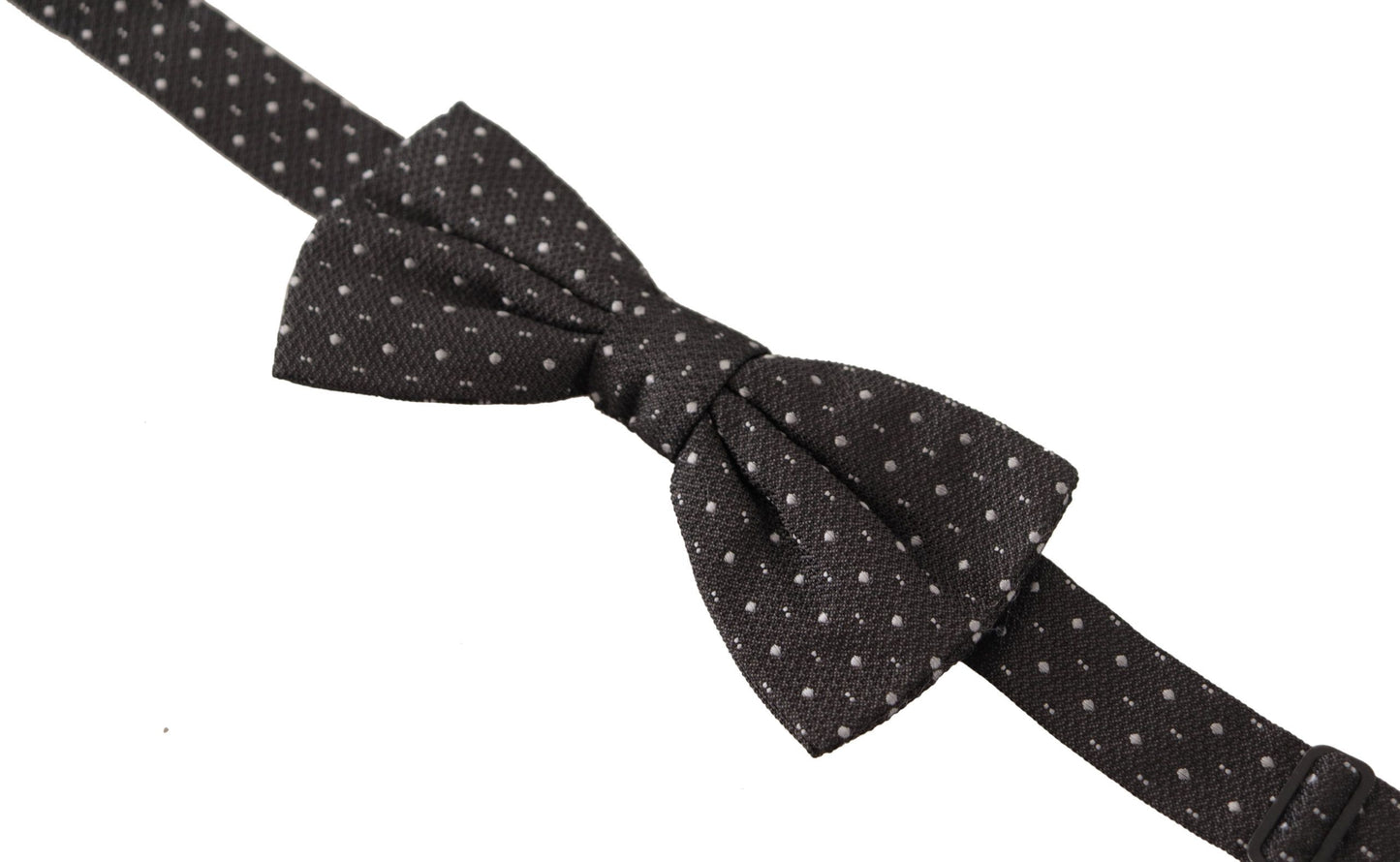 Elegante papillon in seta a pois