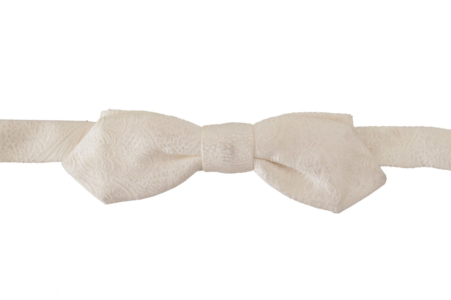 Elegante papillon in seta bianca