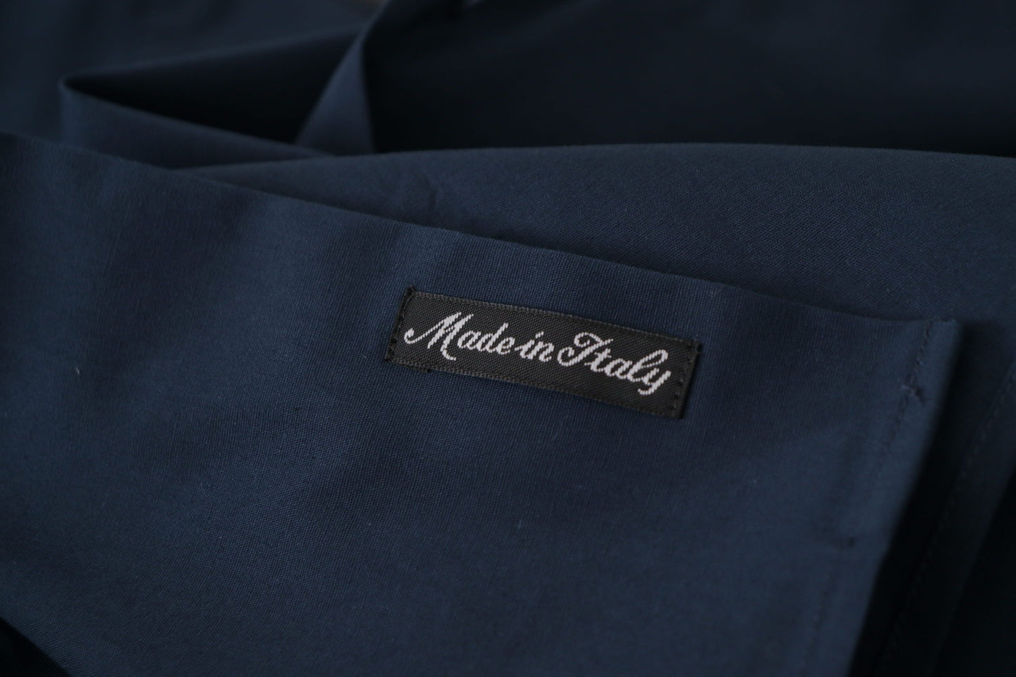 Camicia elegante in cotone blu navy