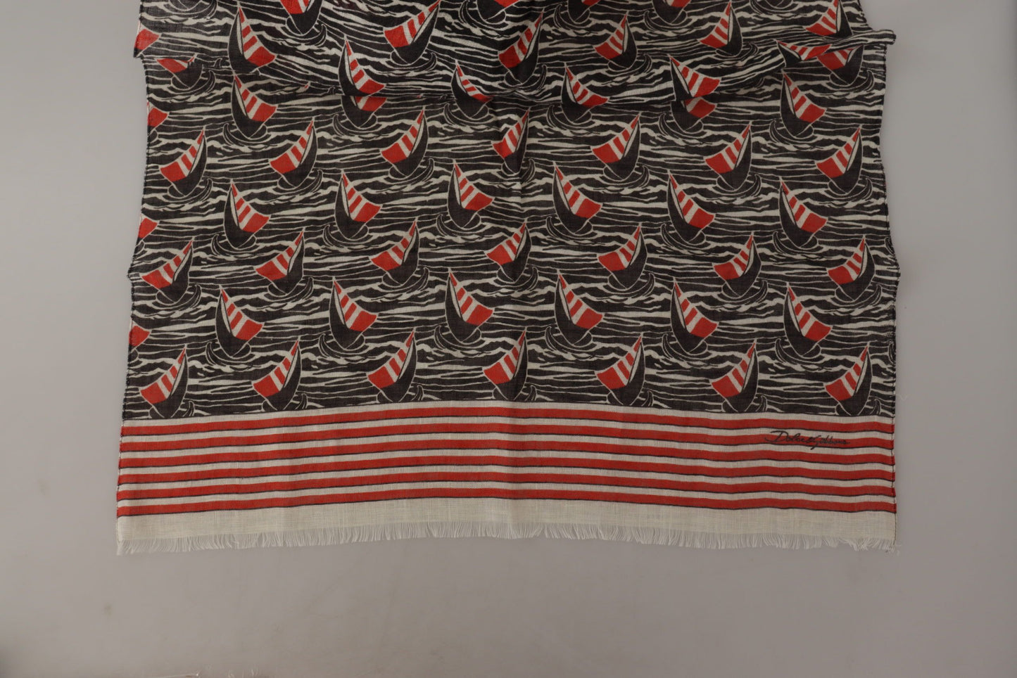 Elegante sciarpa da uomo in lino a righe