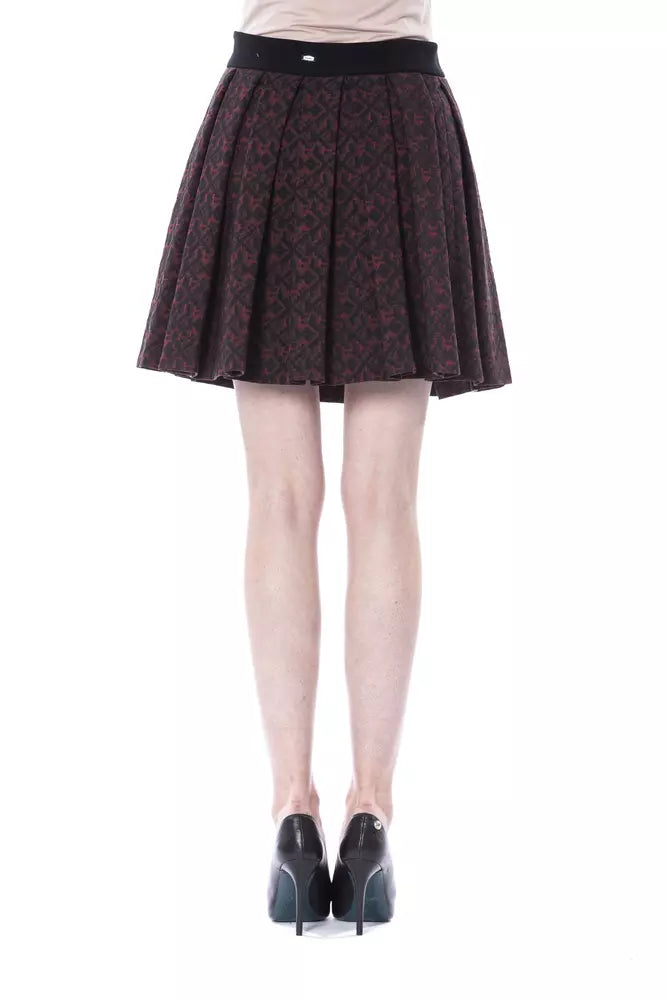 Gonna da donna in cotone marrone