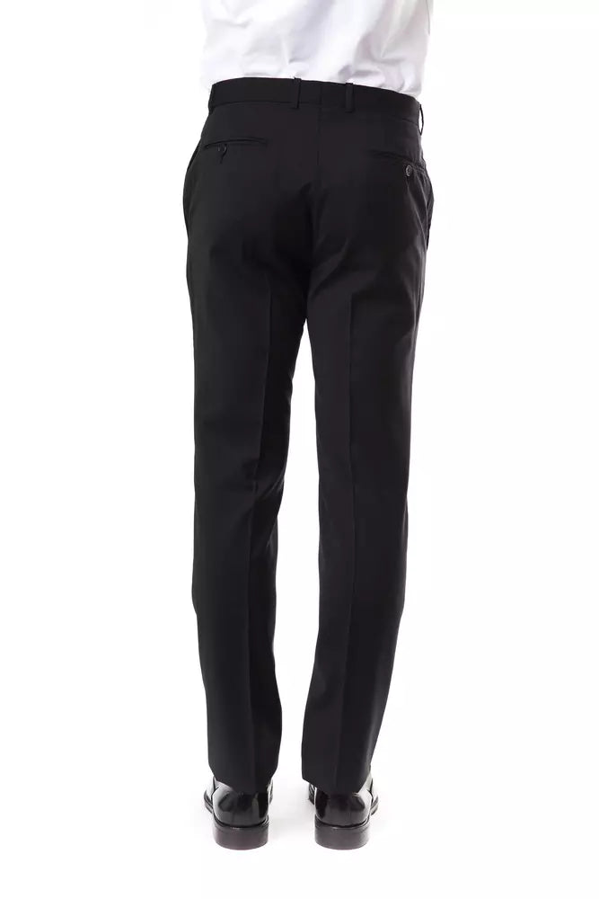 Pantaloni da uomo in lana grigia