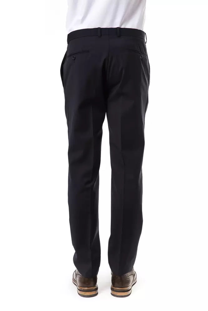 Pantaloni da uomo in lana grigia