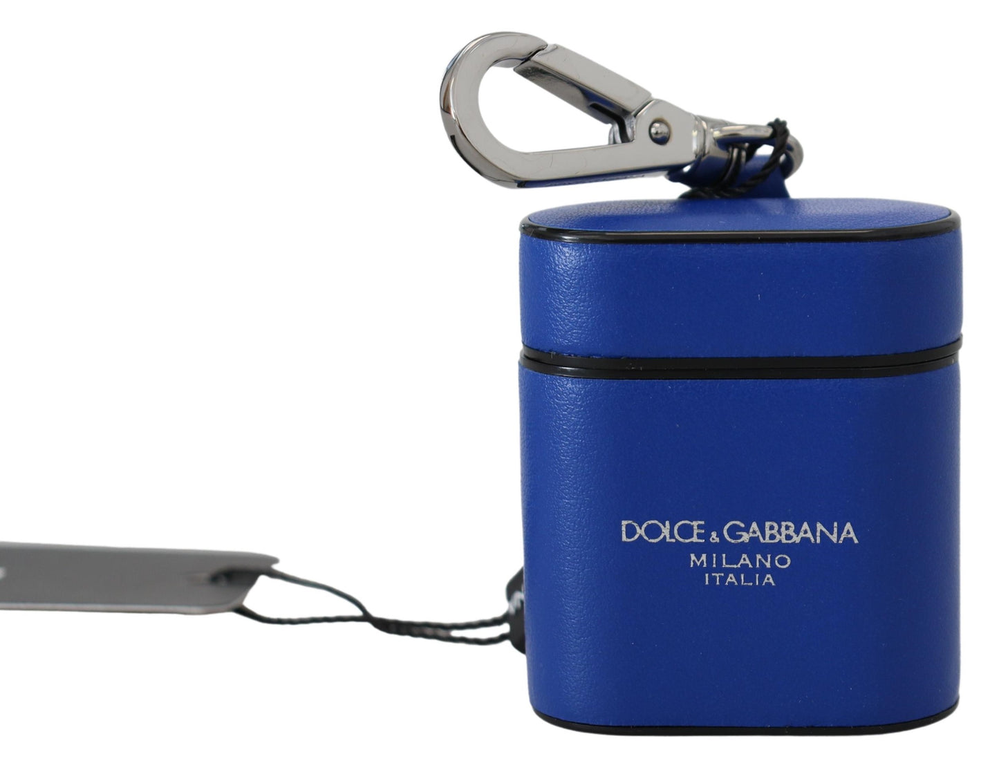 Elegante custodia in pelle blu per Airpods