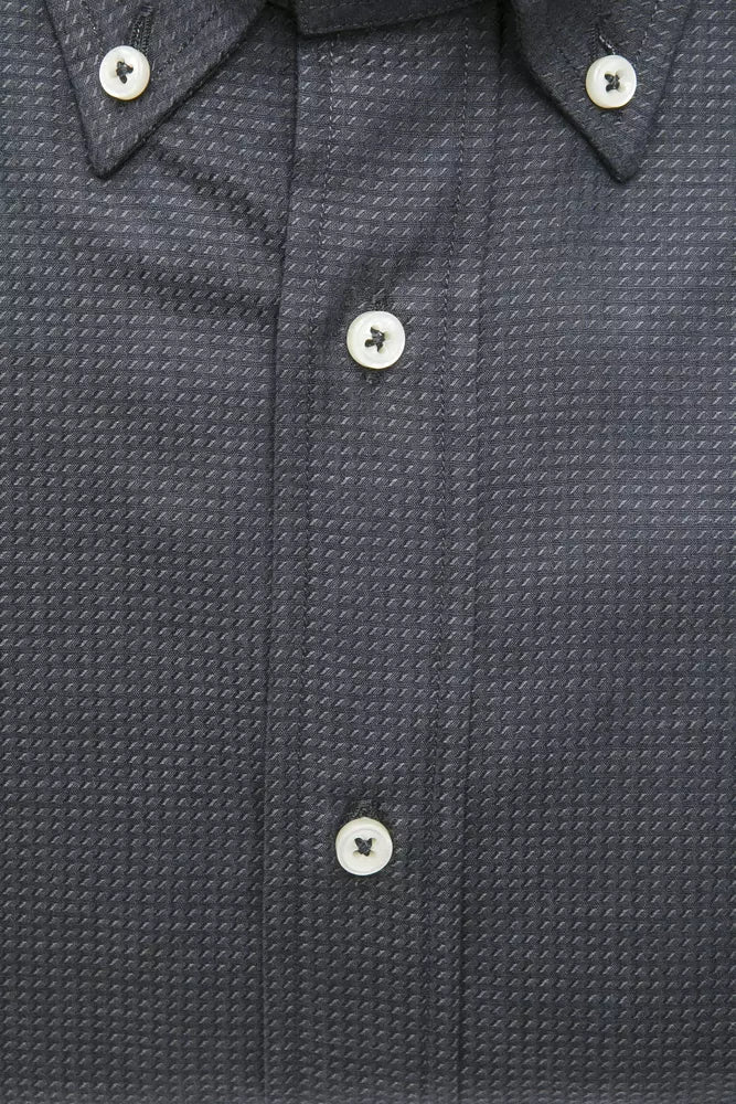 Camicia da uomo in cotone verde