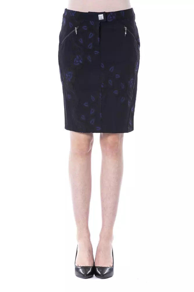 Gonna da donna in cotone blu