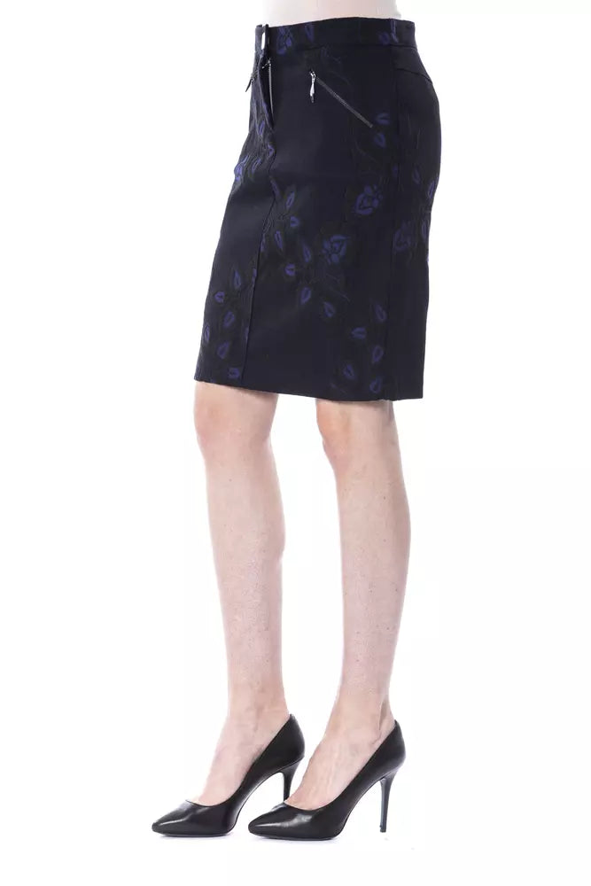 Gonna da donna in cotone blu