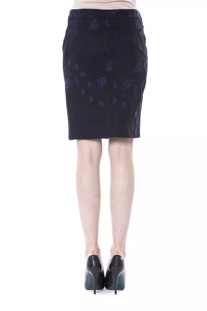 Gonna da donna in cotone blu