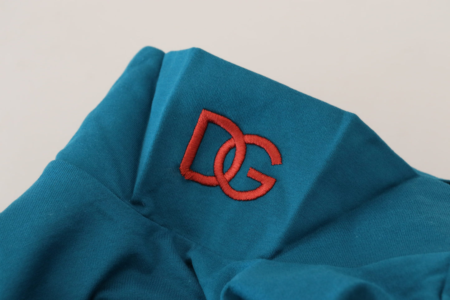 Elegante maglione pullover in cotone blu