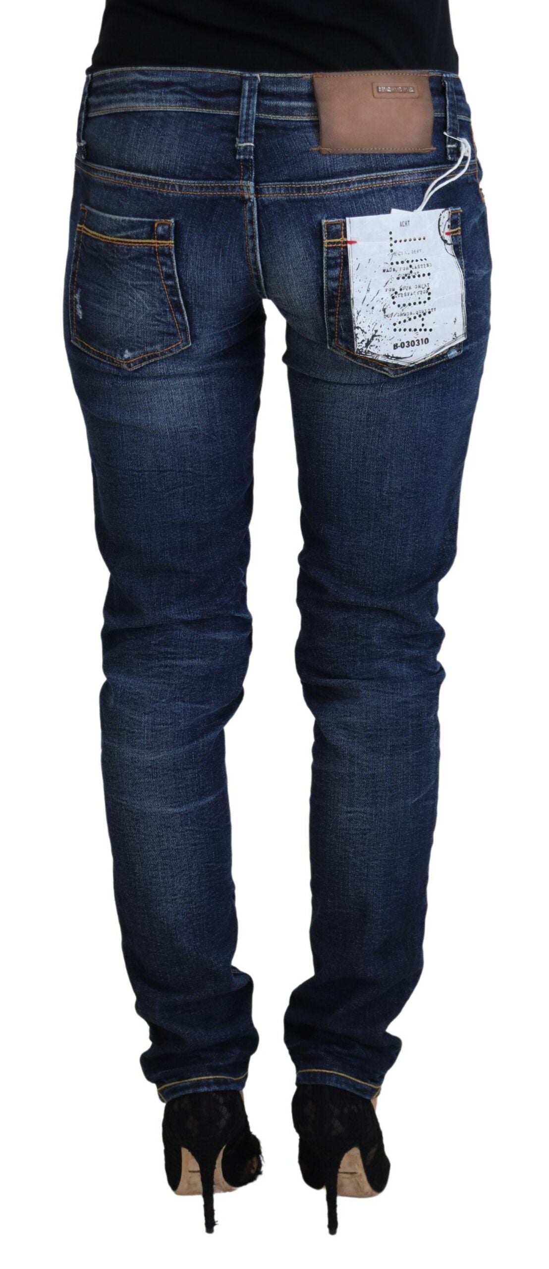 Jeans skinny eleganti a vita bassa firmati