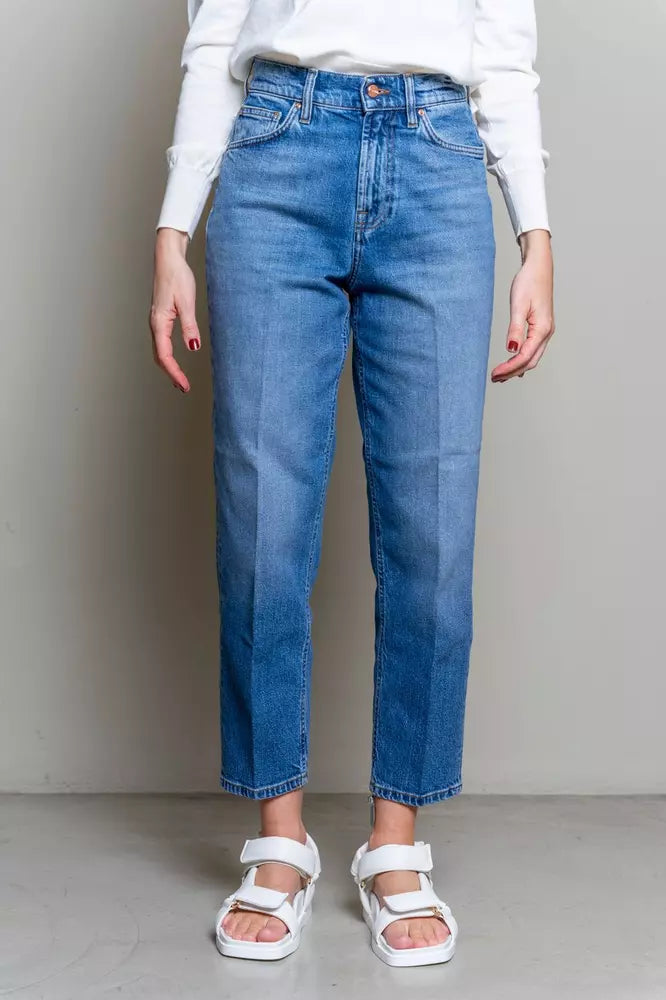 Elevated Blue High-Waist-Denim für Damen