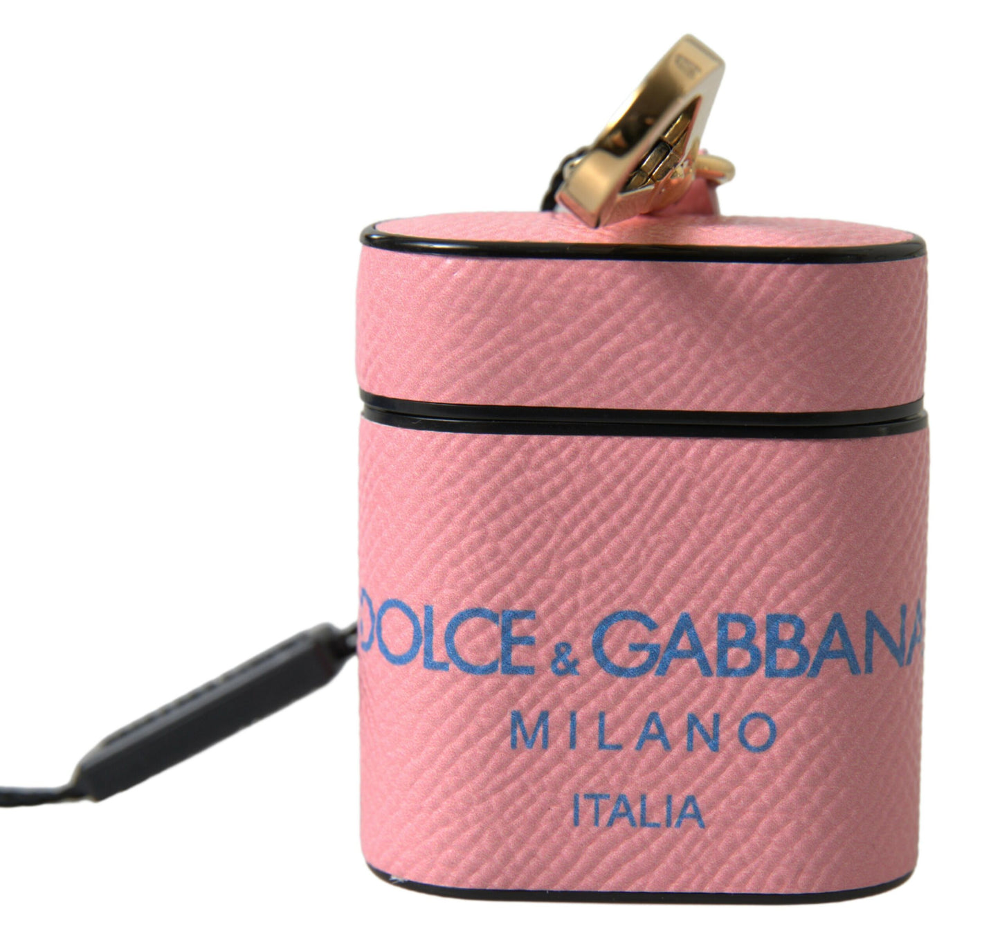 Custodia per Airpods in pelle di vitello chic rosa