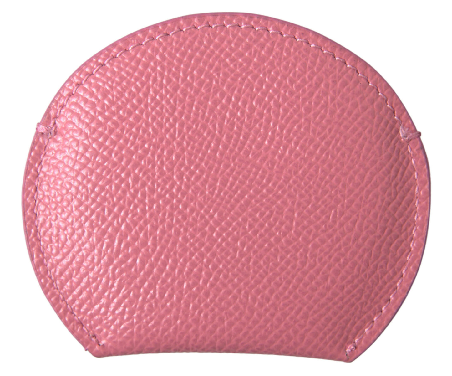 Elegante porta specchio in pelle rosa