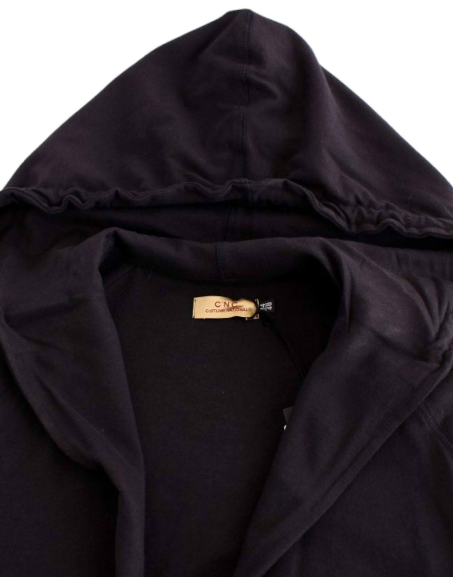 Eleganter blauer Kapuzenpullover aus Baumwolle
