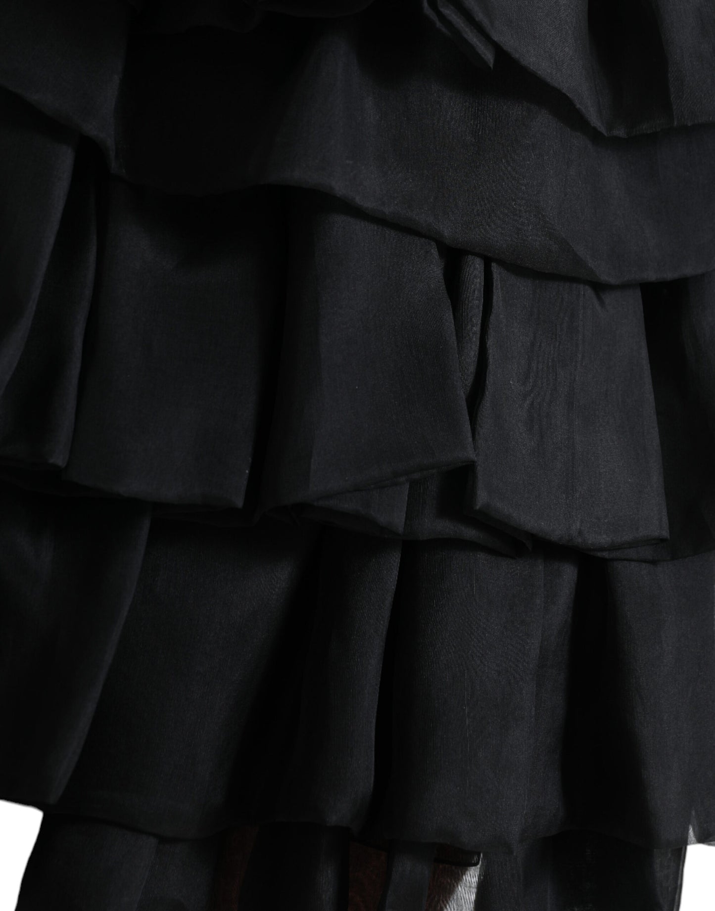 Eleganter gestufter A-Linien-Minirock