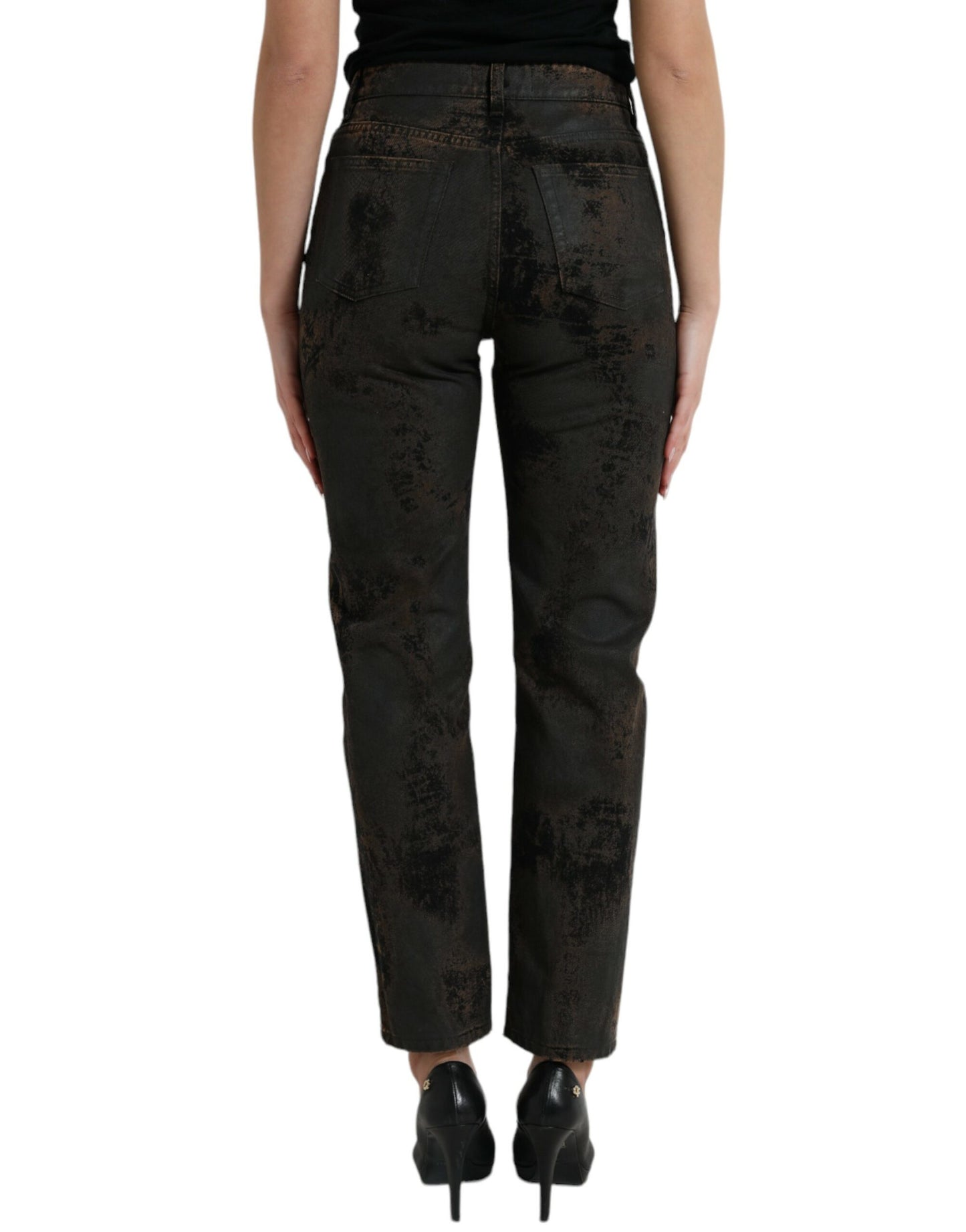 Schicke Boyfriend-Stretchjeans mit mittlerer Taille