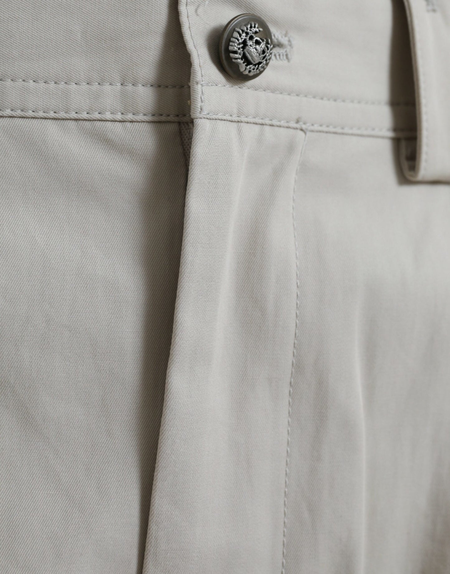 High-Waist Tapered Fashion Pants - Beige