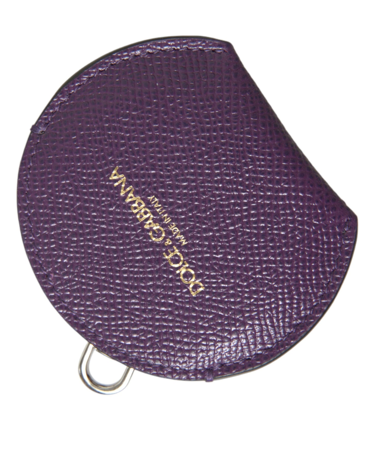 Elegante porta specchio in pelle viola