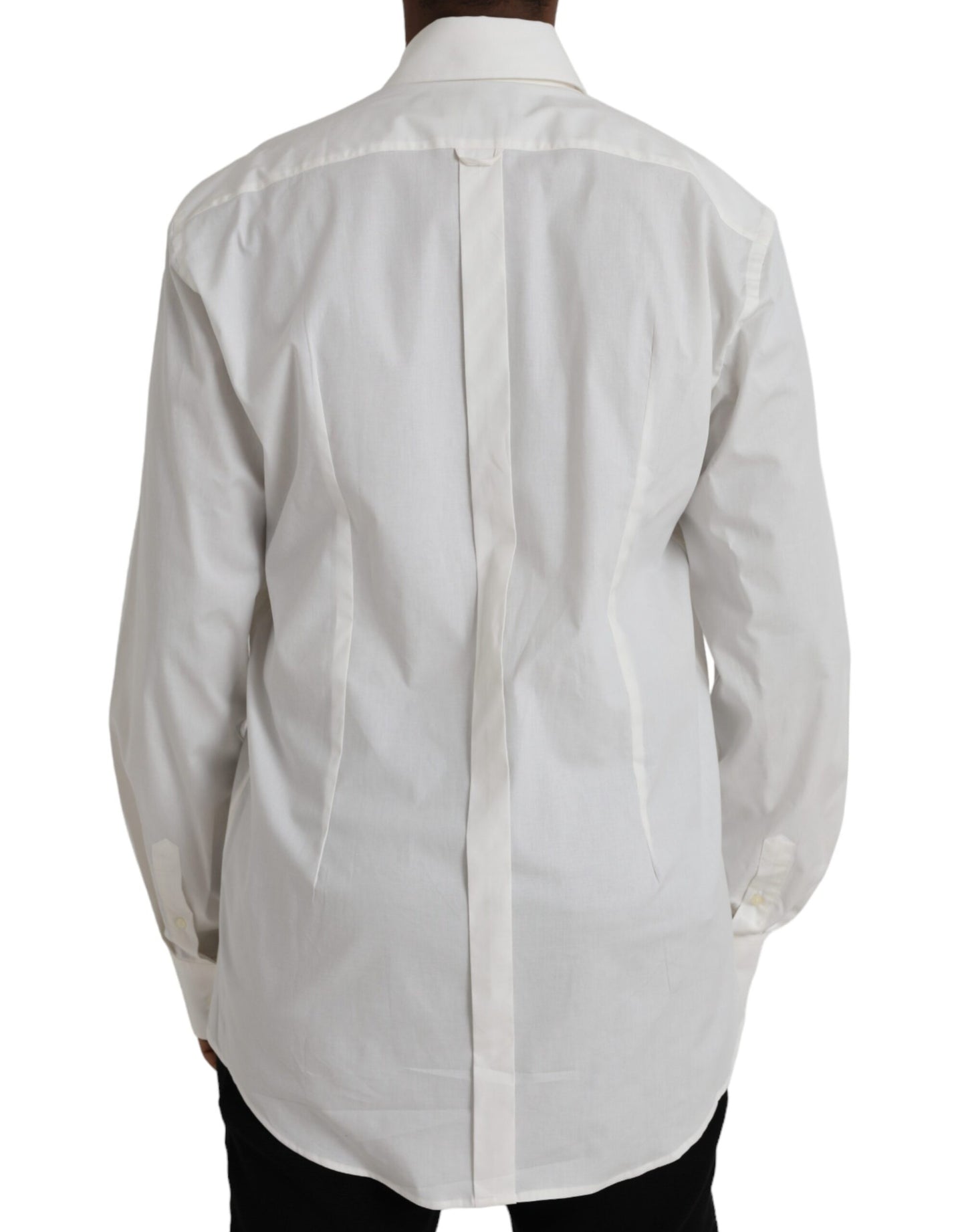 Camicia in cotone bianco slim fit GOLD