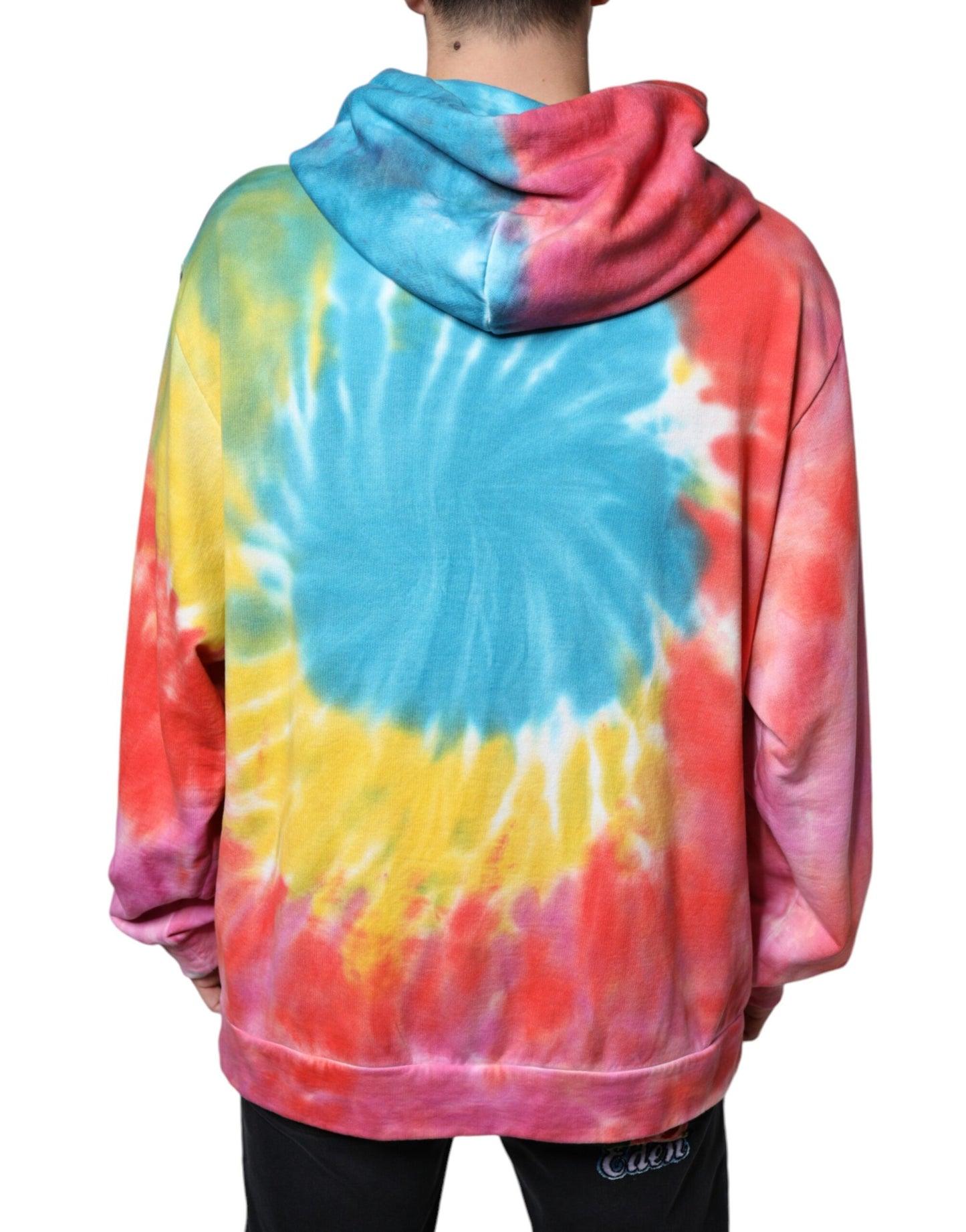 Felpa con cappuccio multicolore Tie Dye
