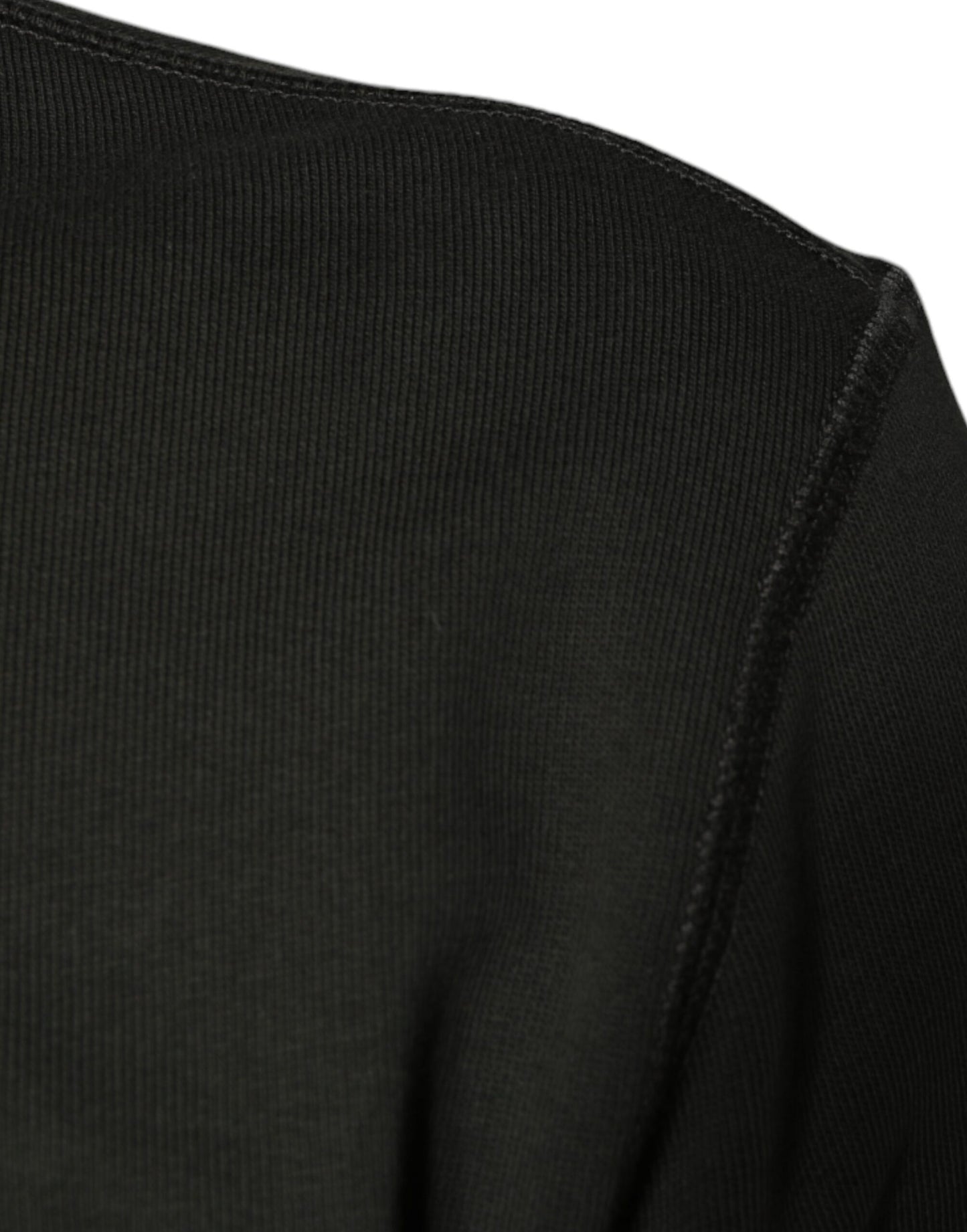 Armygrüner Pullover mit Rundhalsausschnitt und DG Crown