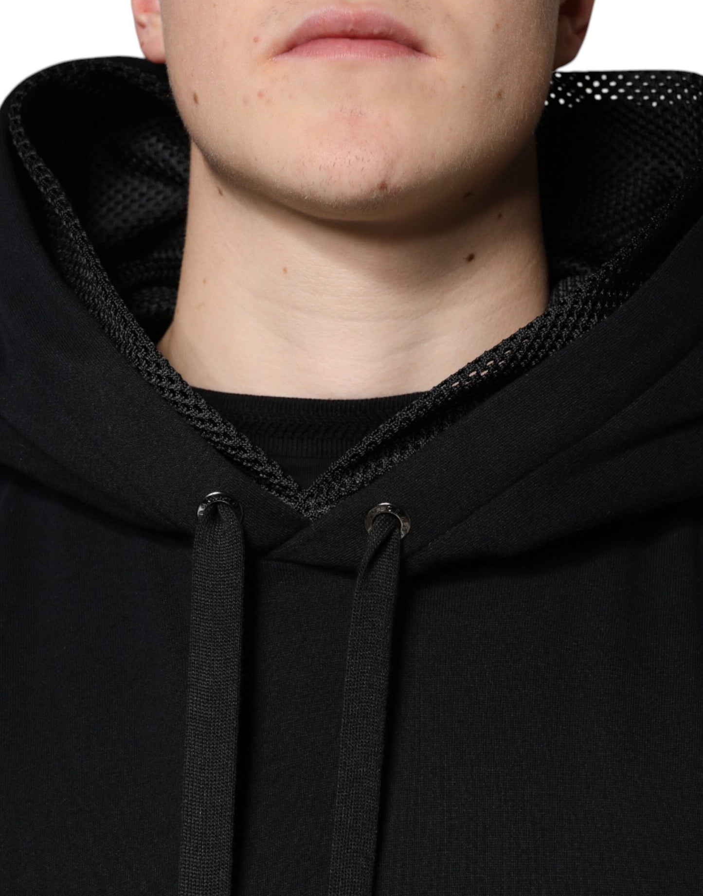 Schwarzer Kapuzenpullover Herren Sweatshirt Pullover