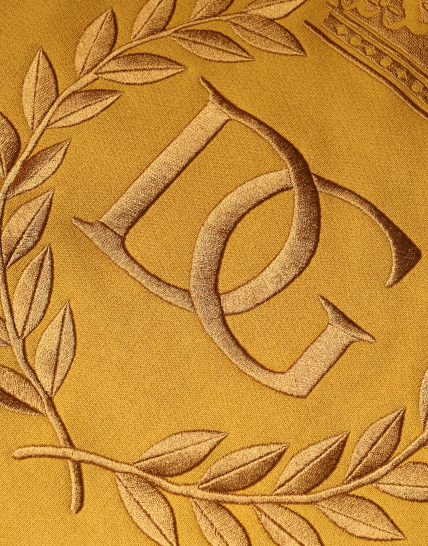 Senfgelbes DG-Sweatshirt mit Kapuze für Herren