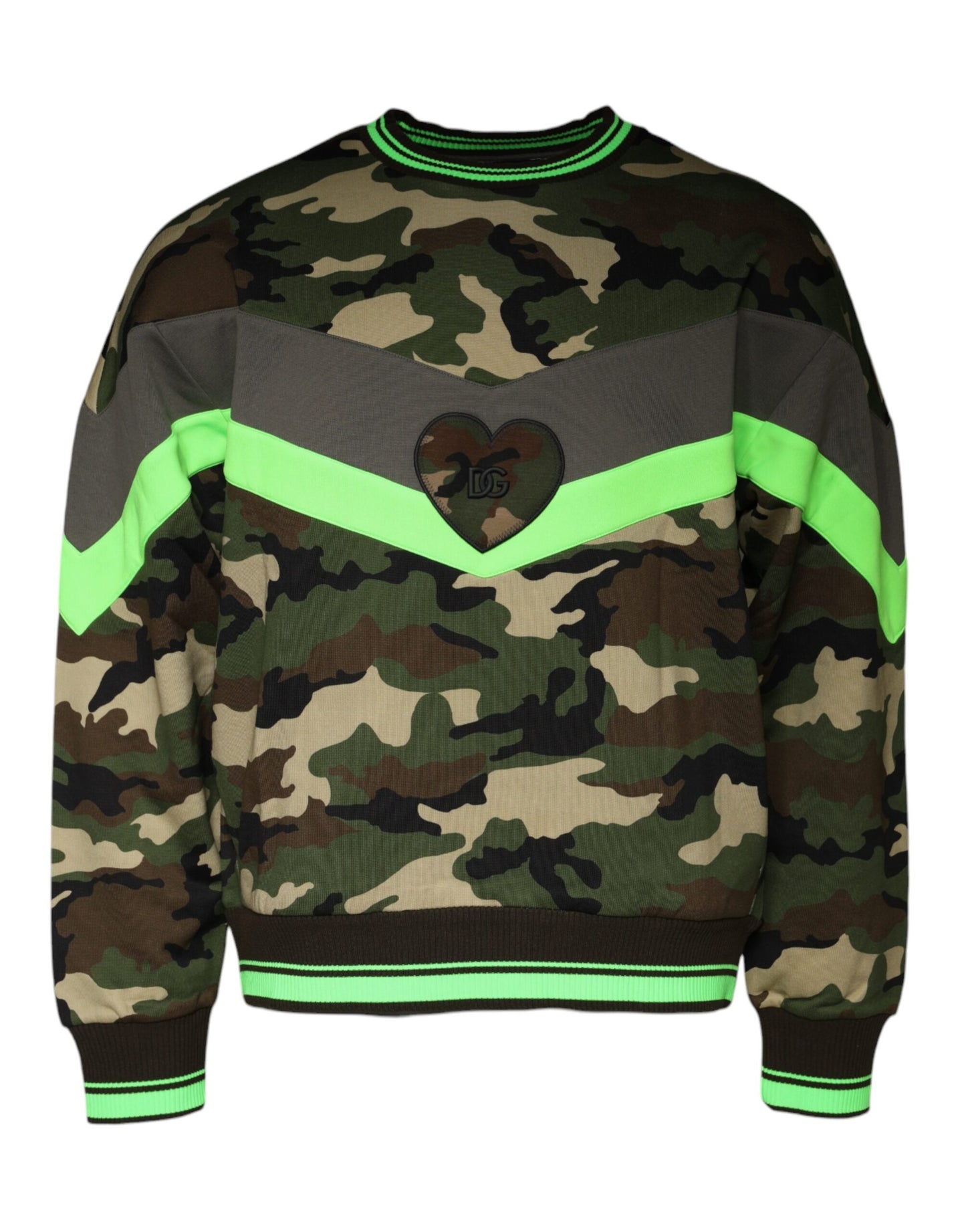 Mehrfarbiger Camouflage-Sweatshirtpullover