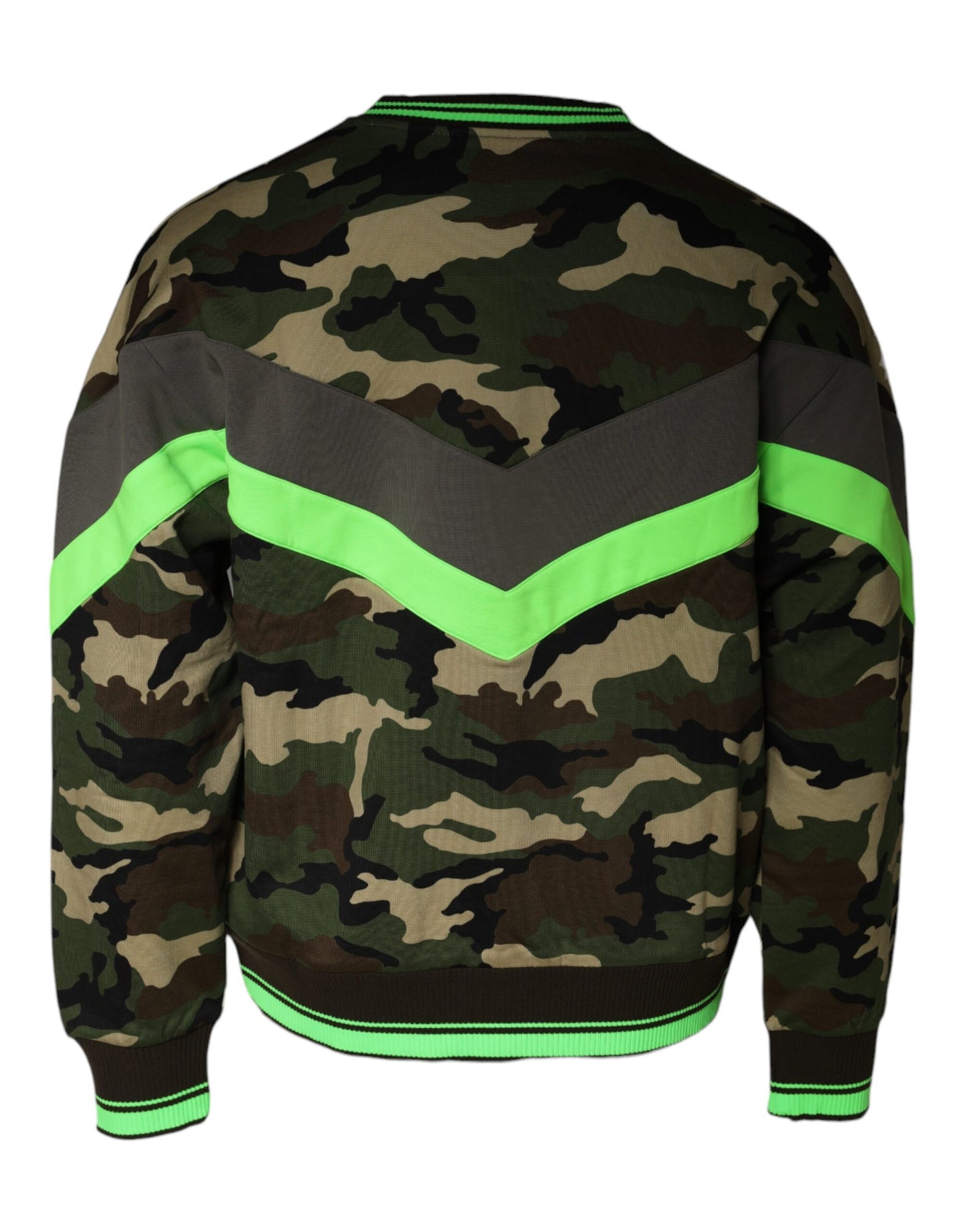 Mehrfarbiger Camouflage-Sweatshirtpullover