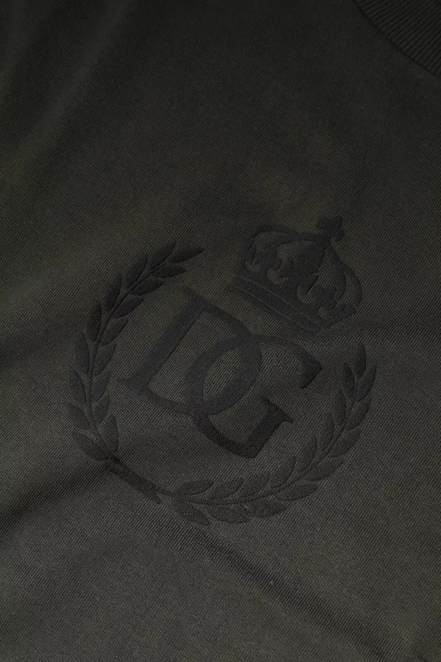 Army Green Crown Baumwoll-Sweatshirt