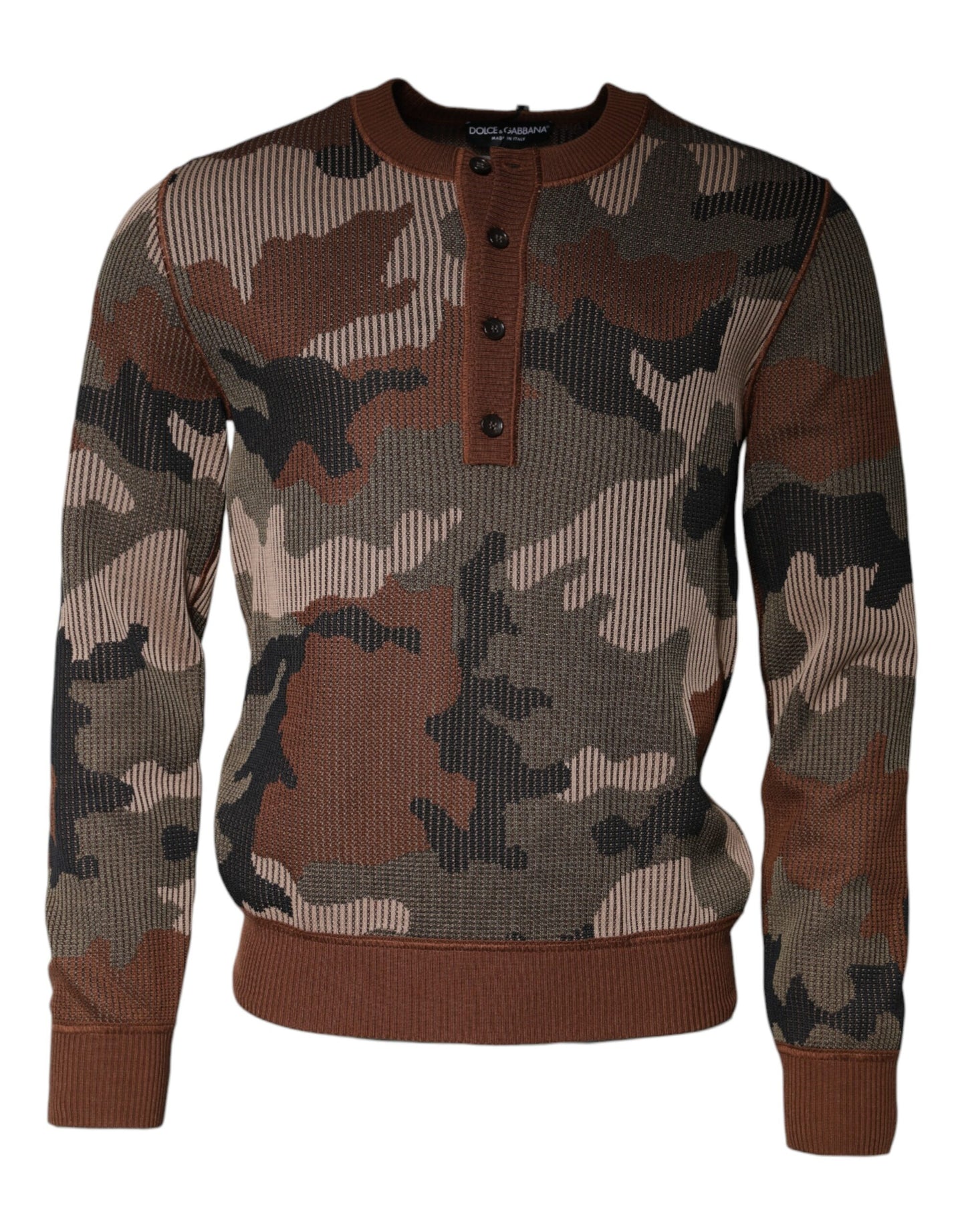 Mehrfarbiger Camouflage-Pullover für Herren