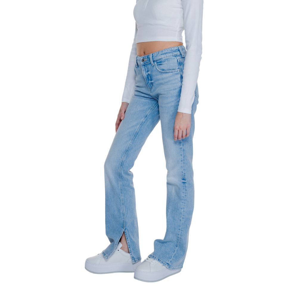 Jeans e pantaloni in cotone azzurro