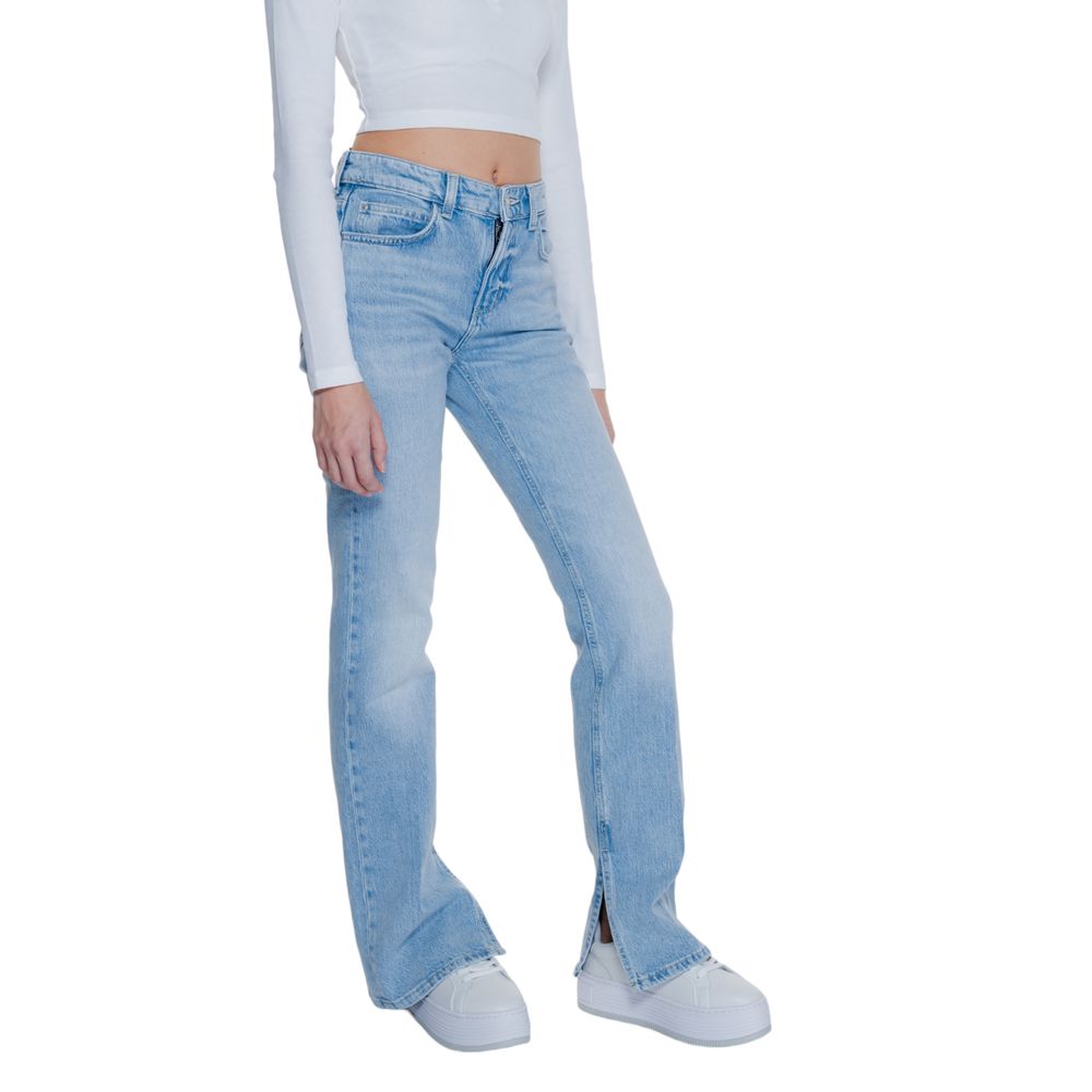 Jeans e pantaloni in cotone azzurro