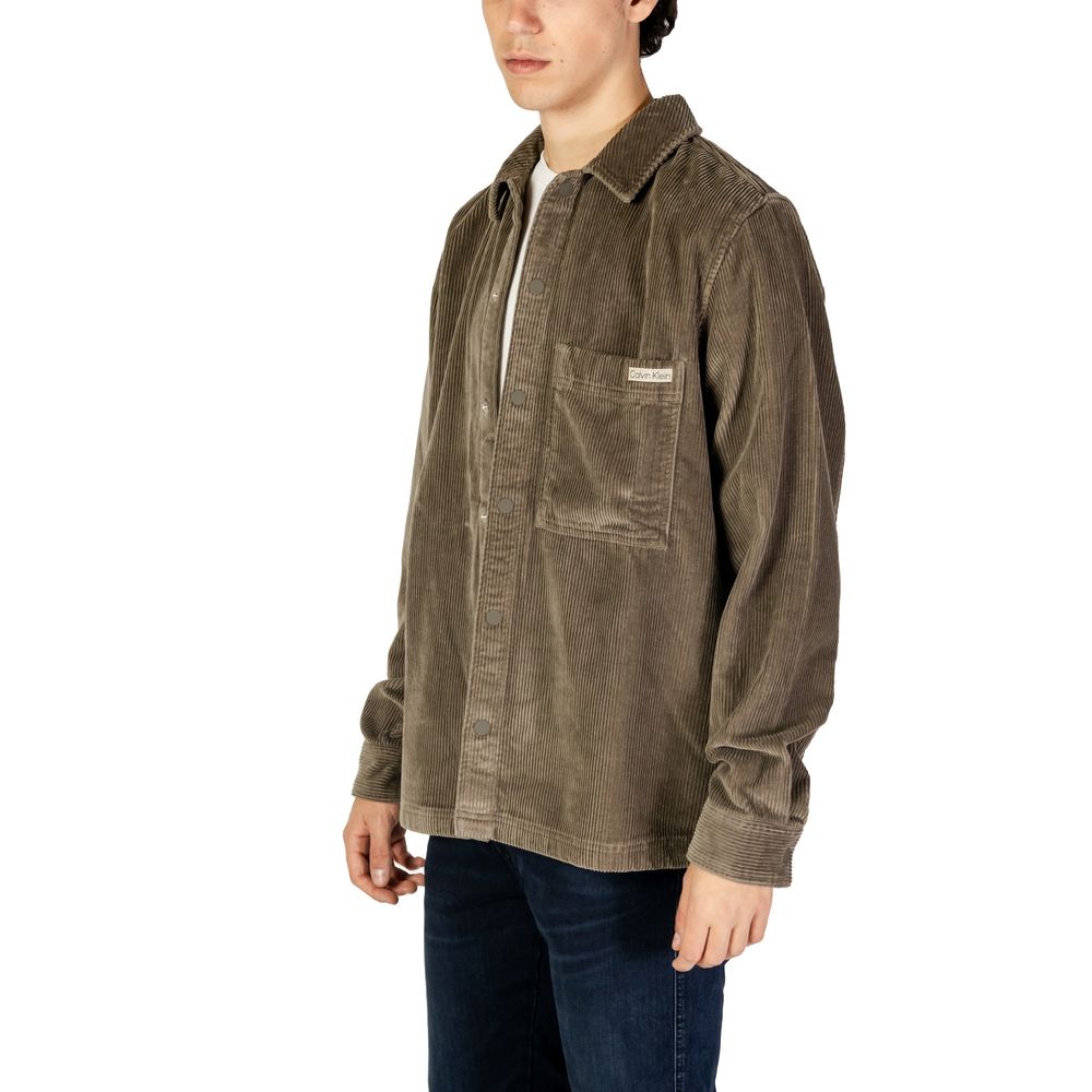 Calvin Klein Jeans Beige Cotton Shirt