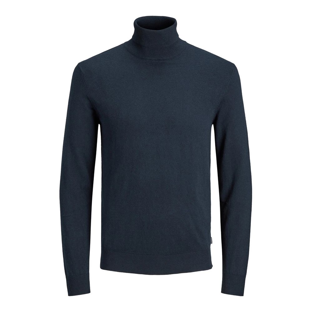 Blauer Baumwollpullover