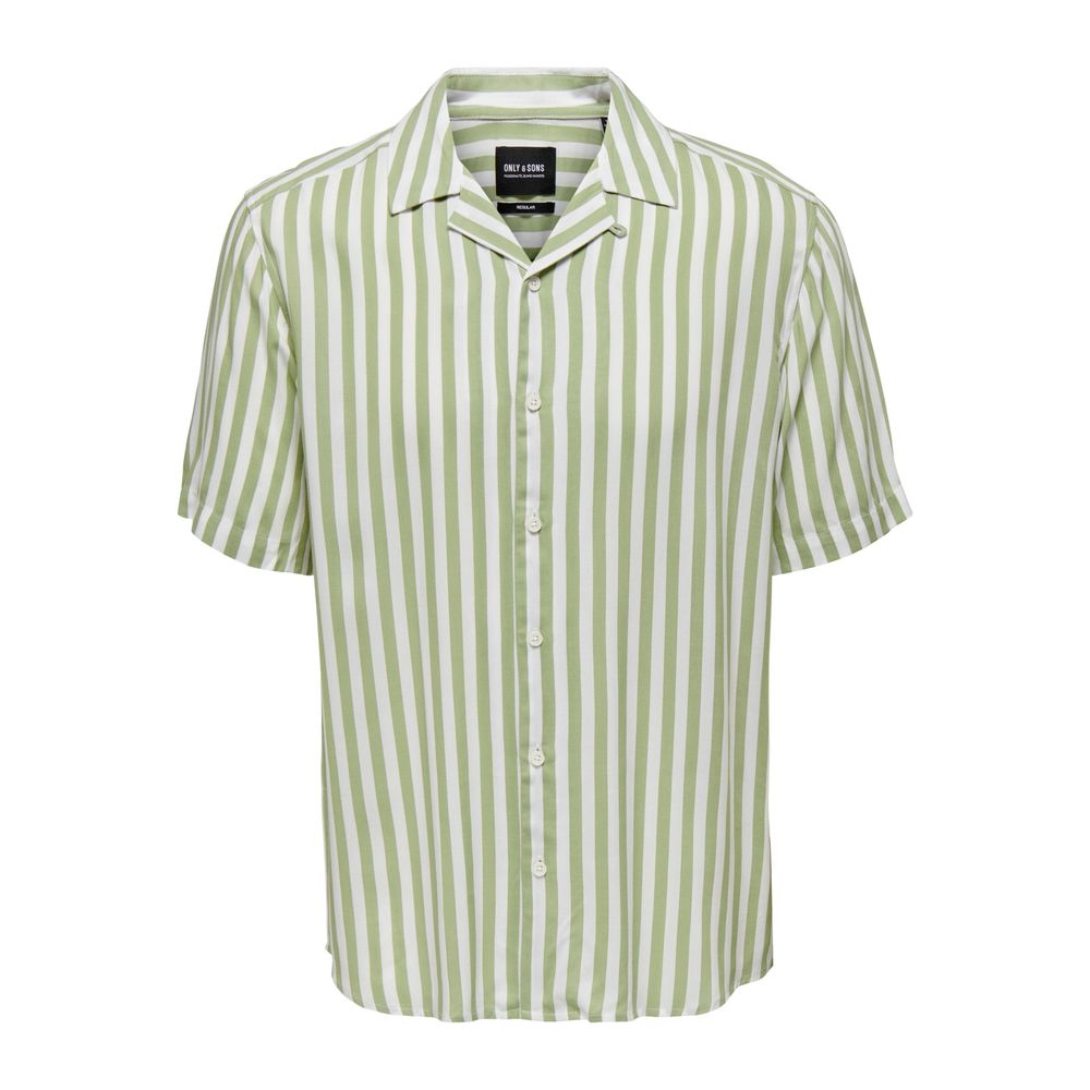 Camicia in viscosa verde
