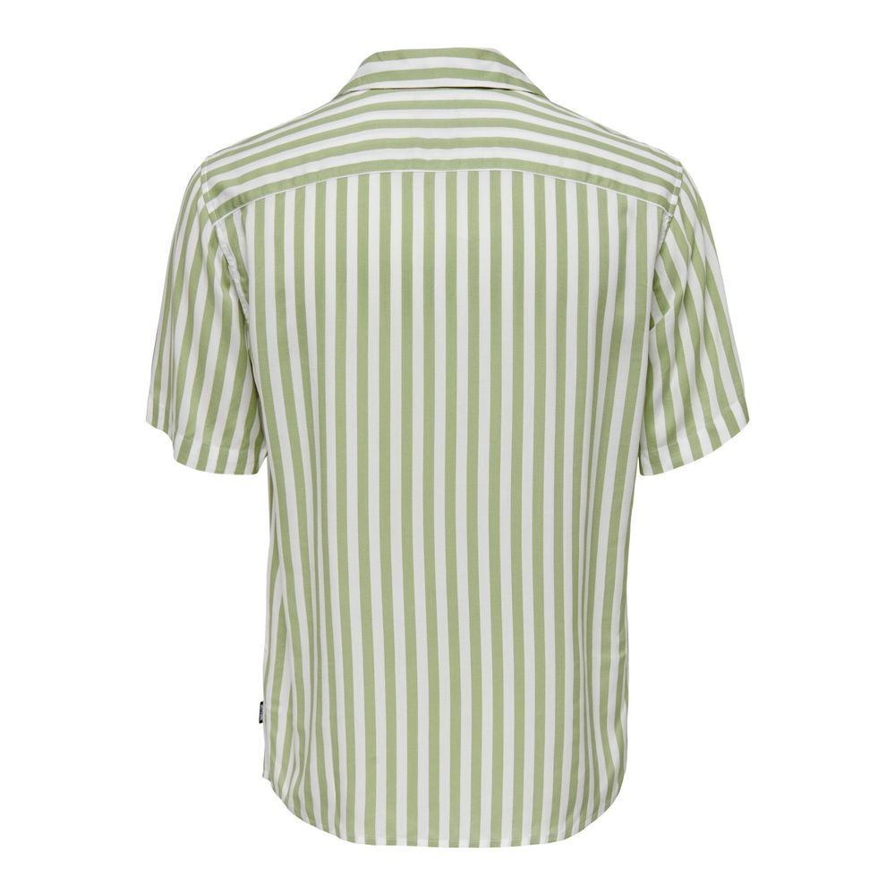 Camicia in viscosa verde