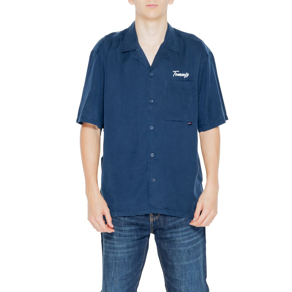 Tommy Hilfiger Jeans Blue Lyocell Shortsleeve Shirt