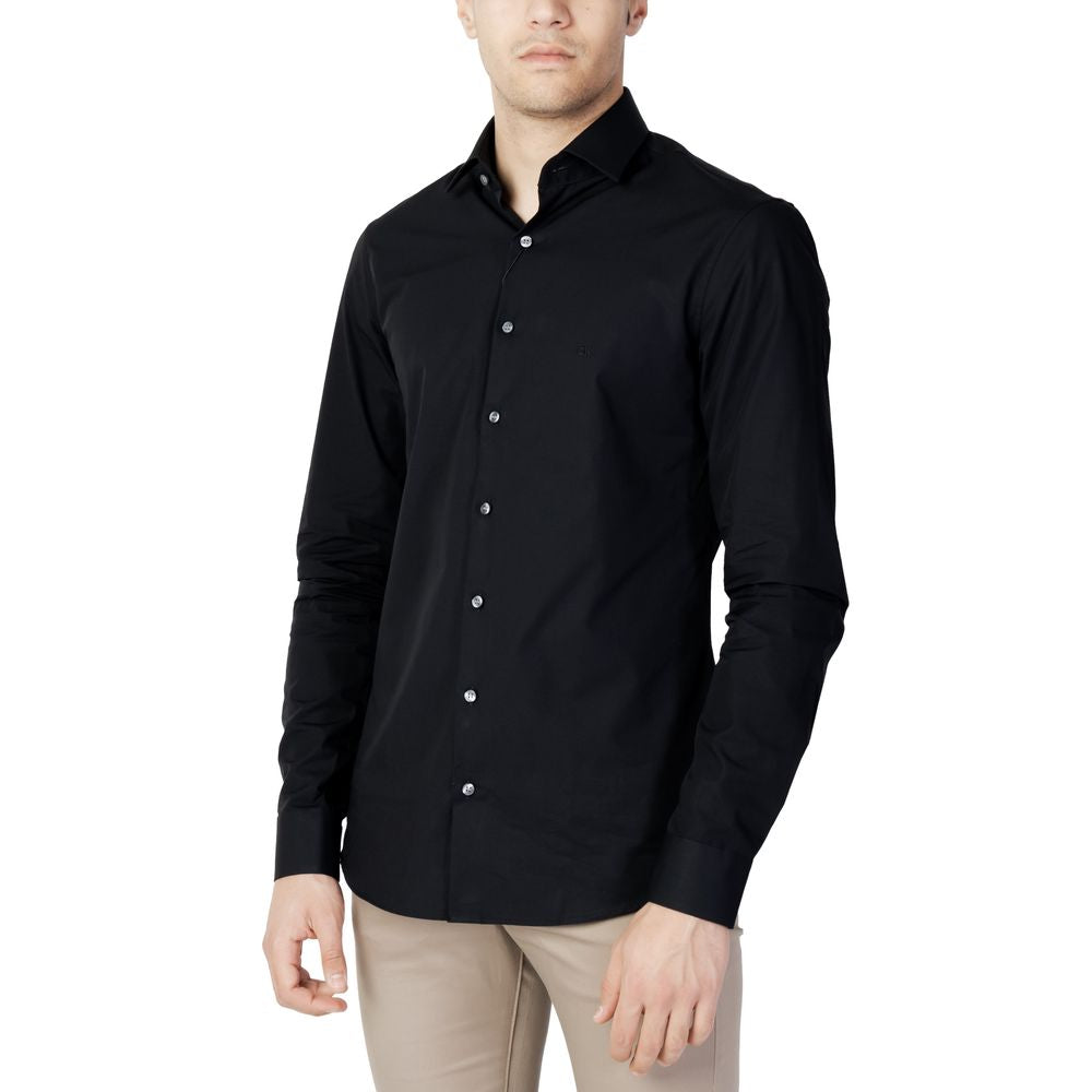 Camicia in cotone nero