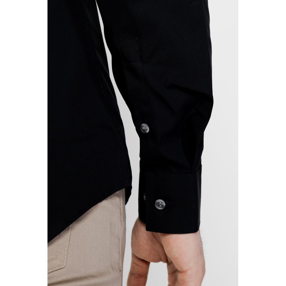 Camicia in cotone nero